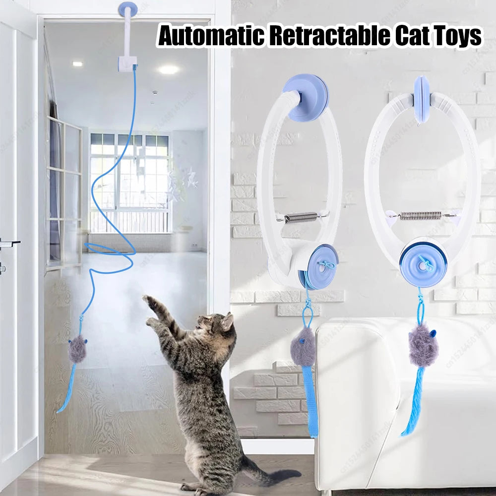Automatic Retractable Cat Door Toy